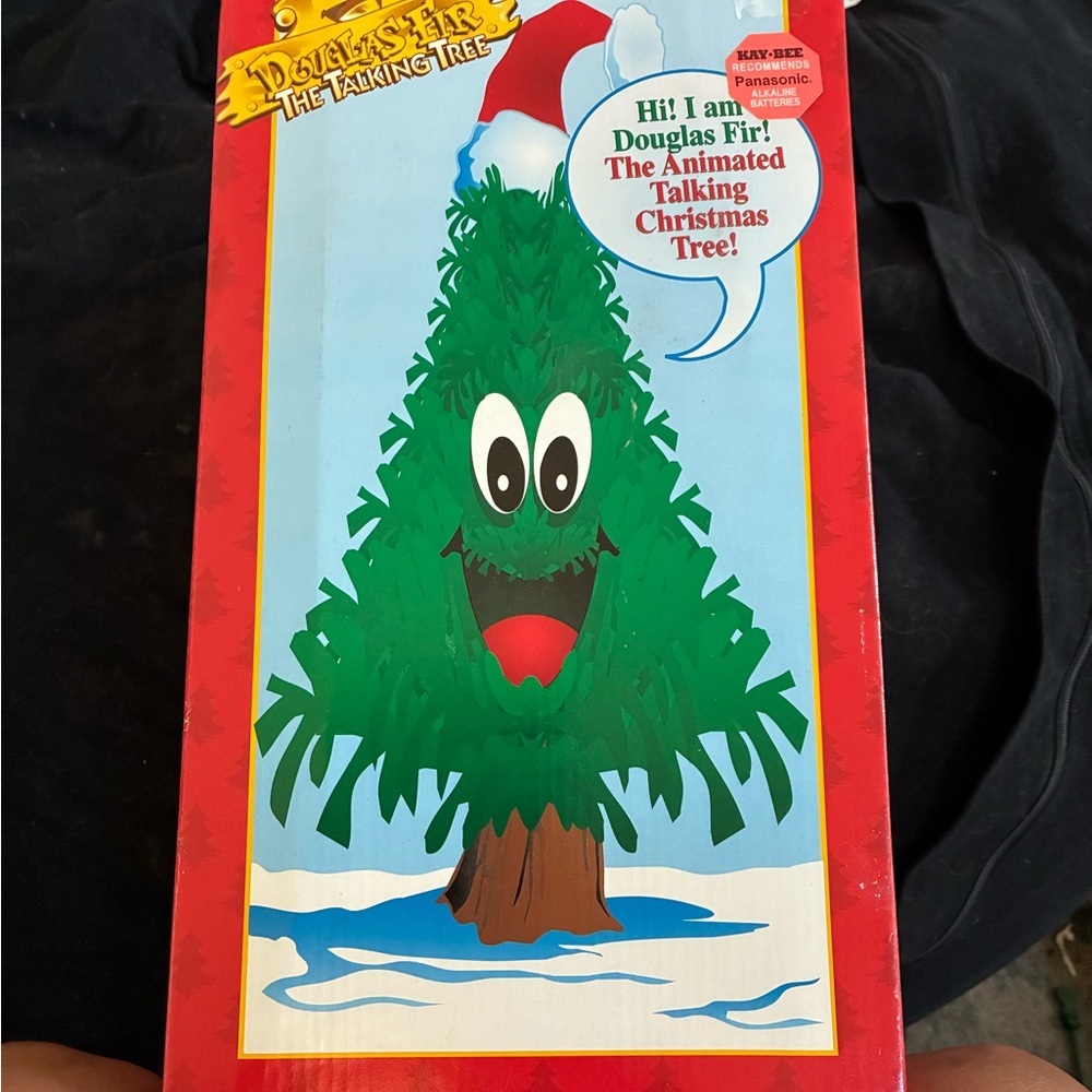 Vintage Douglas Fir Talking Christmas Tree